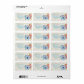 Adressmarken/Schmetterling und Blume Adressaufkleber (Vorne)