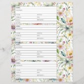 Adressseite pastellfarbenes Muster (Vorderseite)