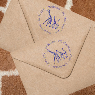 Adressstempel mit Selbstfärber für die Familie der Permastempel