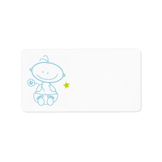adresstickers baby boy adressaufkleber (Vorne)
