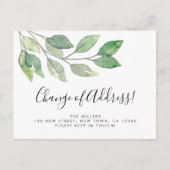 Adressumwandlung Ankündigungspostkarte (Vorderseite)