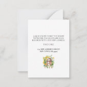 Adresswechsel-Announcement-Karte Mitteilungskarte (Rückseite)