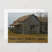 Adresswechsel: Besuchen Sie uns Ankündigungspostkarte (Vorne/Hinten)