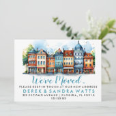 Adresswechsel, den wir auf der Straße gemacht habe Einladung (Stehend Vorderseite)