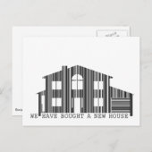 Adresswechsel: Ein neuer Strichcode gekauft Ankündigungspostkarte (Vorne/Hinten)