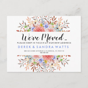 Adresswechsel Foto Postkarte Umzug Haus