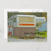 Adresswechsel - Gästehaus Ankündigungspostkarte (Vorne/Hinten)
