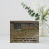 Adresswechsel: Gästezimmer Ankündigungspostkarte (Stehend Vorderseite)