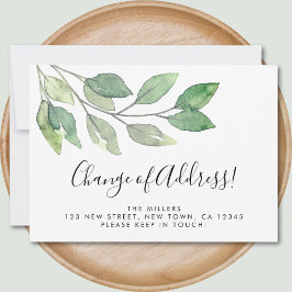 Adresswechsel Neuer Zuhause-Foliage-Ankündigung Ankündigung