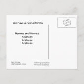 Adresswechsel - Schiele Yellow CIty, 1914 Ankündigungspostkarte (Rückseite)