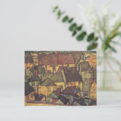 Adresswechsel - Schiele Yellow CIty, 1914 Ankündigungspostkarte (Stehend Vorderseite)