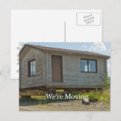 Adresswechsel: Wir bewegen uns um 2 Ankündigungspostkarte (Vorne/Hinten)