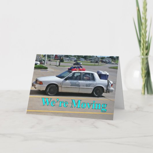 Adresswechsel: Wir bewegen uns um drei Ankündigung (Vorderseite)