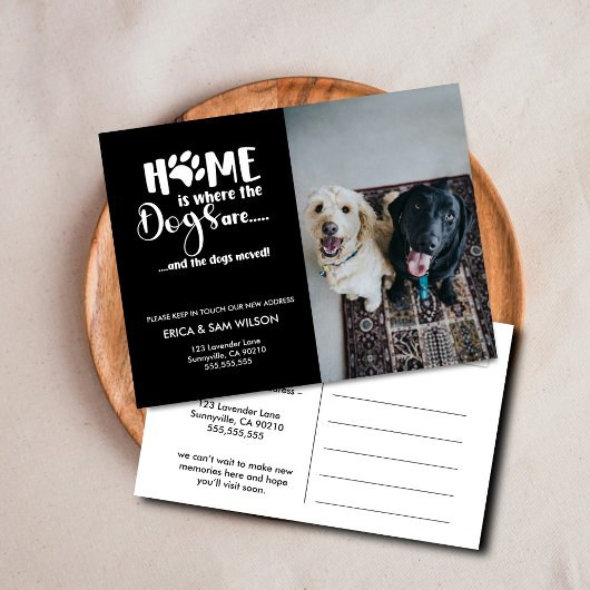 Adresswechsel Wir haben das Haus verlegt, Zuhause  Ankündigungspostkarte