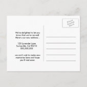 Adresswechsel Wir haben den Blueprint Architect Ankündigungspostkarte (Rückseite)