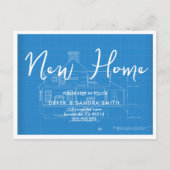 Adresswechsel Wir haben den Blueprint Architect Ankündigungspostkarte (Vorderseite)