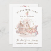 Adresswechsel zu Weihnachten (Vorne/Hinten)