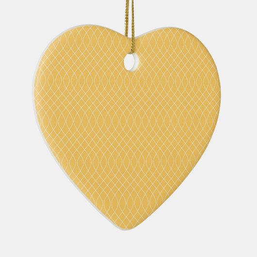 Adrette Gelb-Spirale Keramik Ornament (Rechts)