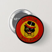 Adrette Katze Button (Vorne & Hinten)
