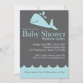 Adrette Wal-Babyparty-Einladung Einladung (Vorderseite)