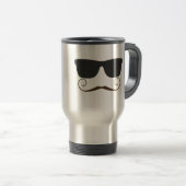 Adretter Schnurrbart Reisebecher (VorderseiteRechts)