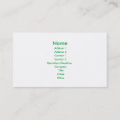 Adrettes Muster Visitenkarte (Rückseite)