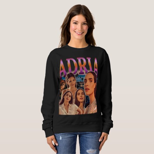 Adria Arjona Sweatshirt, Weihnachtsgeschenk, Bootl Sweatshirt (Vorne ganz)