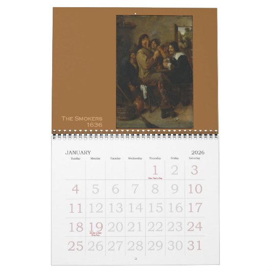 Adriaen Brouwer 2013 Kalender (Jan 2026)