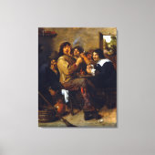 Adriaen Brouwer die Raucher Leinwanddruck (Vorderseite)