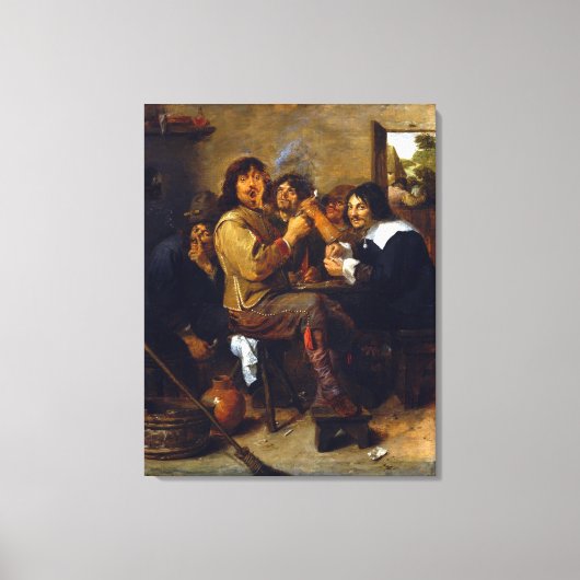 Adriaen Brouwer die Raucher Leinwanddruck (Vorderseite)