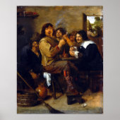 Adriaen Brouwer die Raucher Poster (Vorne)