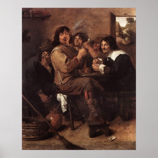 Adriaen Brouwer Raucher Männer Poster (Vorne)