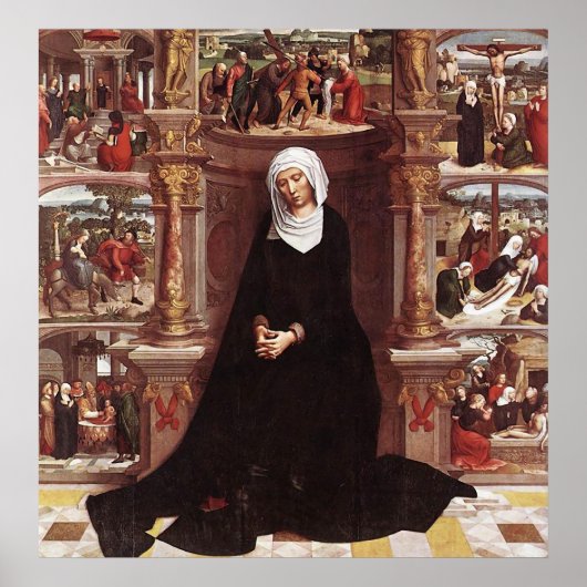 Adriaen Isenbrandt Our Lady of the Seven Sorrows Poster (Vorne)