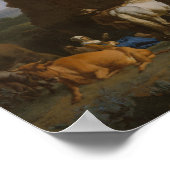 Adriaen van de Velde - Pastorale Landschaft Poster (Ecke)