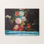 Adriaen Van der Spelt - Stillleben mit einer Blume Puzzle (Horizontal)