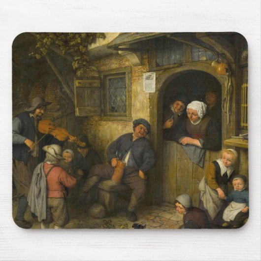 Adriaen van Ostade - Der Fiddler Mousepad (Vorne)