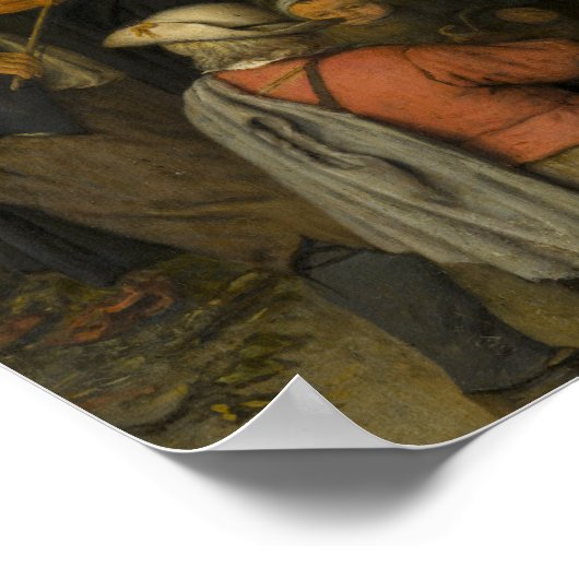 Adriaen van Ostade - Der Fiddler Poster (Ecke)