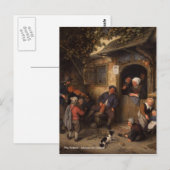 Adriaen van Ostade Der Geiger Postkarte (Vorne/Hinten)
