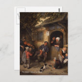 Adriaen van Ostade Der Violinist Postkarte (Vorne/Hinten)
