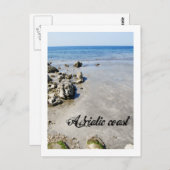 Adriaküste Postkarte (Vorne/Hinten)