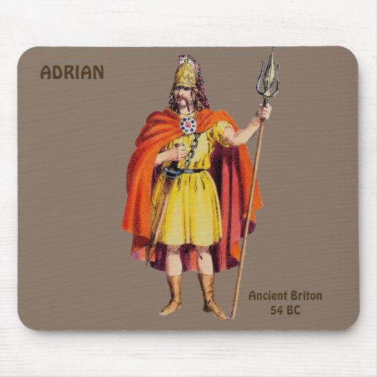 ADRIAN ~ Ancient Briton COSTUME ~ Personalisiert Mousepad (Vorne)
