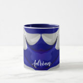 ADRIAN ~ GLOSSY 3D Glossy Blue White ~ Tassen (Zentrum)