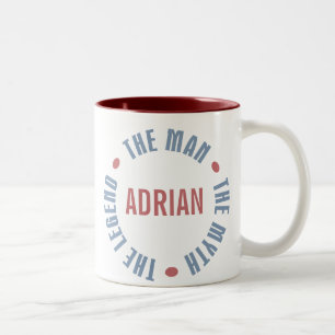 Adrian Man Myth Legend anpassbar Zweifarbige Tasse