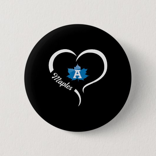 Adrian Maples Logo Halbherz Slogan Hs Button (Vorderseite)