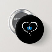 Adrian Maples Logo Halbherz Slogan Hs Button (Vorne & Hinten)