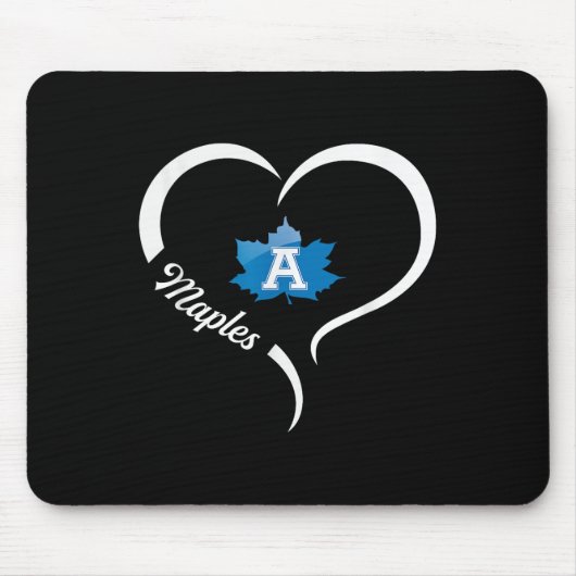 Adrian Maples Logo Halbherz Slogan Hs Mousepad (Vorne)