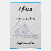 Adrian Mutters Liebling Anfängerkoch Geschirrtuch (Vertikal)