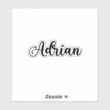 Adrian Name - Handgeschriebene Kalligrafie
