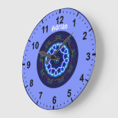 ADRIAN Personalisiert ~ Space Wheel Fraktal ~ Larg Große Wanduhr (Winkel)