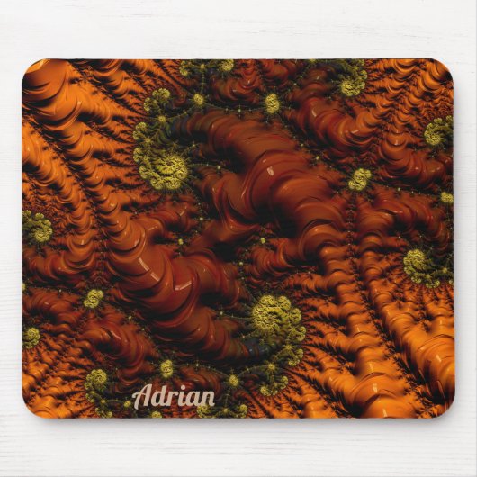 ADRIAN ~ Personalisiertes Fraktal ~ Erdreman ~ Mousepad (Vorne)